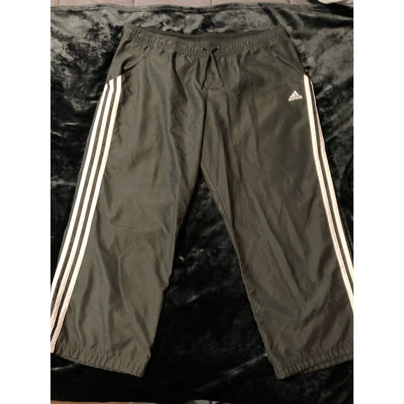 Adidas Classic Striped Crop Pants - Picture 1 of 5